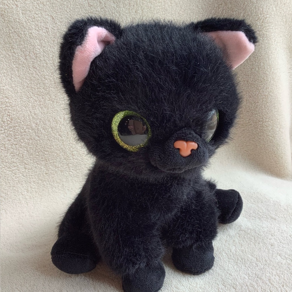 ZURU Pets Alive Smitten Kitten Black Cat Lucky Interactive Stuffed Animal Toy - Picture 9 of 13